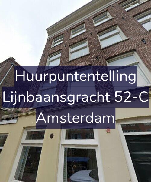 Foto gevel Huurpuntentelling voor Lijnbaansgracht 52-C, Amsterdam