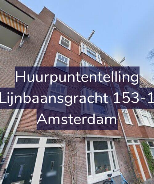 Foto gevel Huurpuntentelling voor Lijnbaansgracht 153-1, Amsterdam