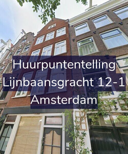 Foto gevel Huurpuntentelling voor Lijnbaansgracht 12-1, Amsterdam