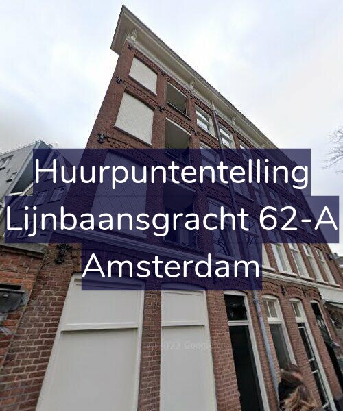 Foto gevel Huurpuntentelling voor Lijnbaansgracht 62-A, Amsterdam