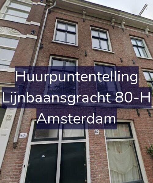 Foto gevel Huurpuntentelling voor Lijnbaansgracht 80-H, Amsterdam