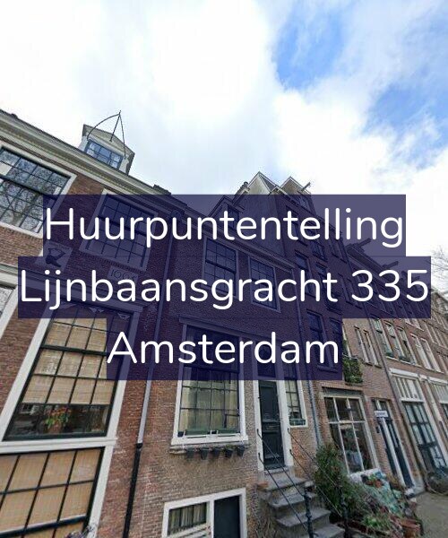 Foto gevel Huurpuntentelling voor Lijnbaansgracht 335, Amsterdam
