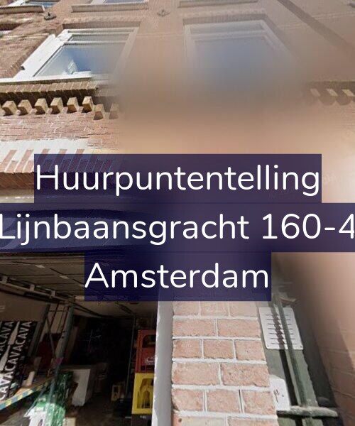 Foto gevel Huurpuntentelling voor Lijnbaansgracht 160-4, Amsterdam