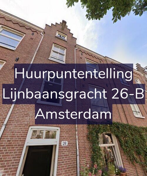 Foto gevel Huurpuntentelling voor Lijnbaansgracht 26-B, Amsterdam