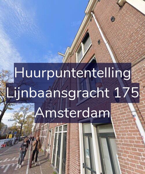 Foto gevel Huurpuntentelling voor Lijnbaansgracht 175, Amsterdam