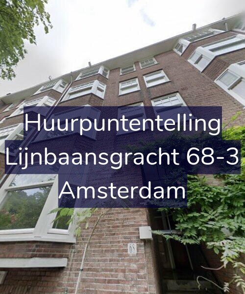 Foto gevel Huurpuntentelling voor Lijnbaansgracht 68-3, Amsterdam