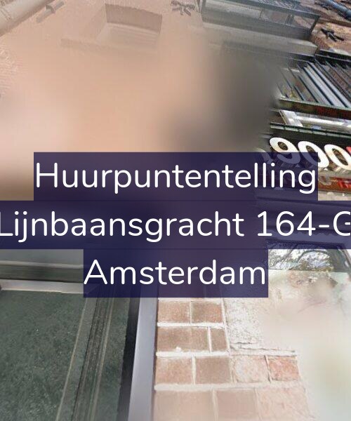 Foto gevel Huurpuntentelling voor Lijnbaansgracht 164-G, Amsterdam