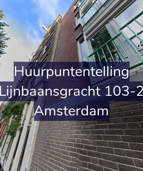 Foto gevel Huurpuntentelling voor Lijnbaansgracht 103-2, Amsterdam