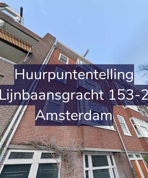 Foto gevel Huurpuntentelling voor Lijnbaansgracht 153-2, Amsterdam