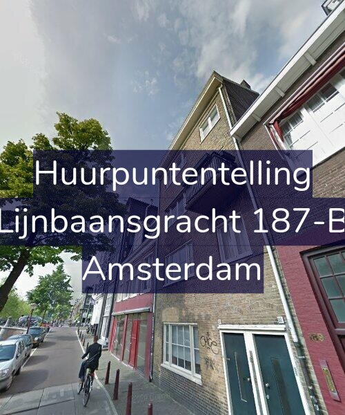 Foto gevel Huurpuntentelling voor Lijnbaansgracht 187-B, Amsterdam