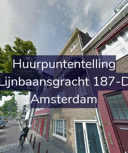 Foto gevel Huurpuntentelling voor Lijnbaansgracht 187-D, Amsterdam