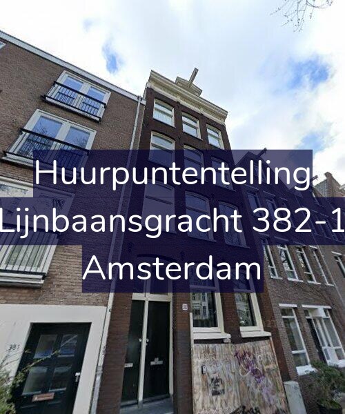 Foto gevel Huurpuntentelling voor Lijnbaansgracht 382-1, Amsterdam