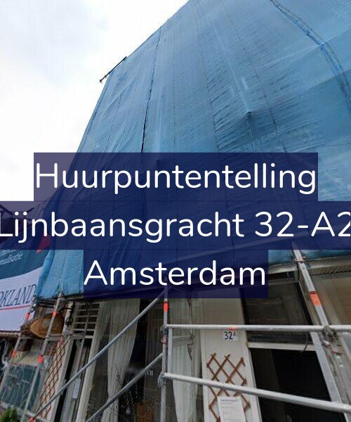Foto gevel Huurpuntentelling voor Lijnbaansgracht 32-A2, Amsterdam
