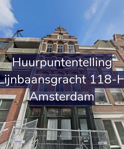 Foto gevel Huurpuntentelling voor Lijnbaansgracht 118-H, Amsterdam