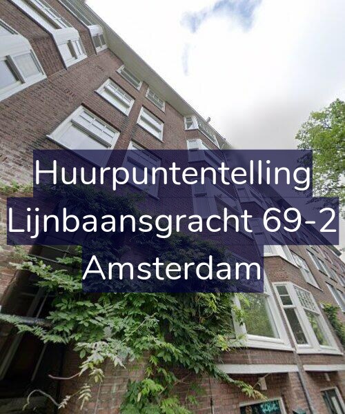 Foto gevel Huurpuntentelling voor Lijnbaansgracht 69-2, Amsterdam