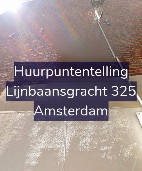 Foto gevel Huurpuntentelling voor Lijnbaansgracht 325, Amsterdam