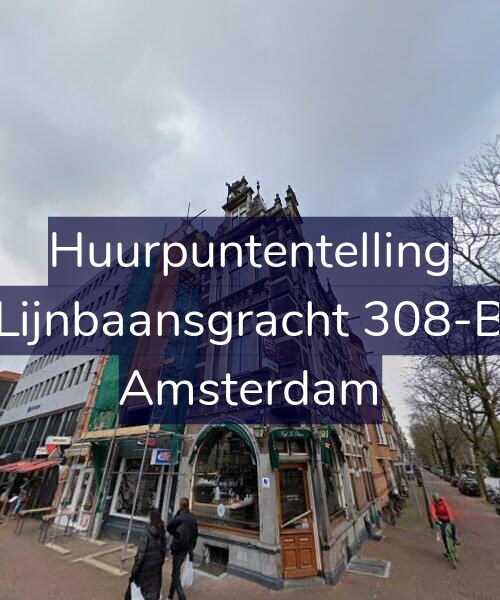 Foto gevel Huurpuntentelling voor Lijnbaansgracht 308-B, Amsterdam