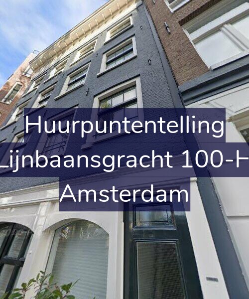Foto gevel Huurpuntentelling voor Lijnbaansgracht 100-H, Amsterdam