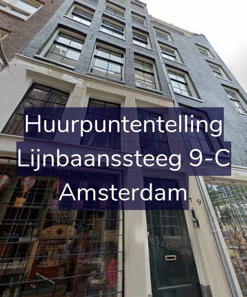 Foto gevel Huurpuntentelling voor Lijnbaanssteeg 9-C, Amsterdam