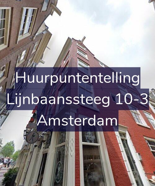 Foto gevel Huurpuntentelling voor Lijnbaanssteeg 10-3, Amsterdam
