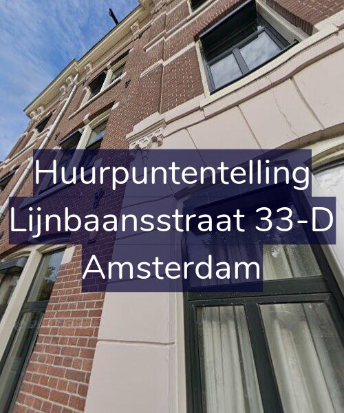 Foto gevel Huurpuntentelling voor Lijnbaansstraat 33-D, Amsterdam