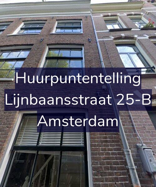 Foto gevel Huurpuntentelling voor Lijnbaansstraat 25-B, Amsterdam
