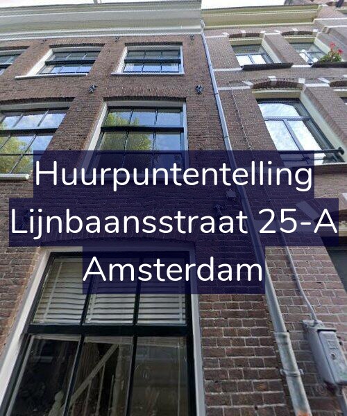 Foto gevel Huurpuntentelling voor Lijnbaansstraat 25-A, Amsterdam