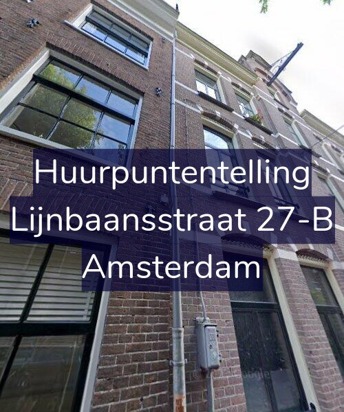 Foto gevel Huurpuntentelling voor Lijnbaansstraat 27-B, Amsterdam