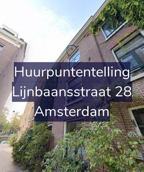 Foto gevel Huurpuntentelling voor Lijnbaansstraat 28, Amsterdam