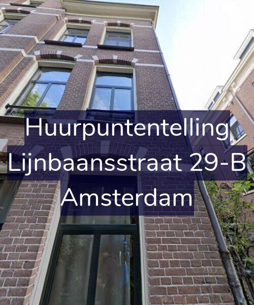 Foto gevel Huurpuntentelling voor Lijnbaansstraat 29-B, Amsterdam