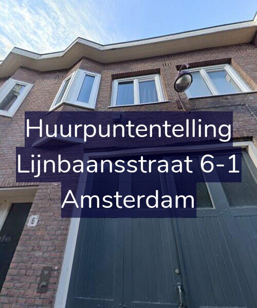 Foto gevel Huurpuntentelling voor Lijnbaansstraat 6-1, Amsterdam