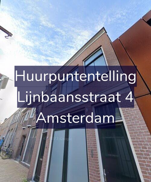 Foto gevel Huurpuntentelling voor Lijnbaansstraat 4, Amsterdam