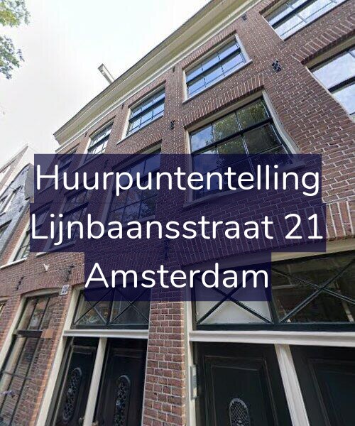Foto gevel Huurpuntentelling voor Lijnbaansstraat 21, Amsterdam