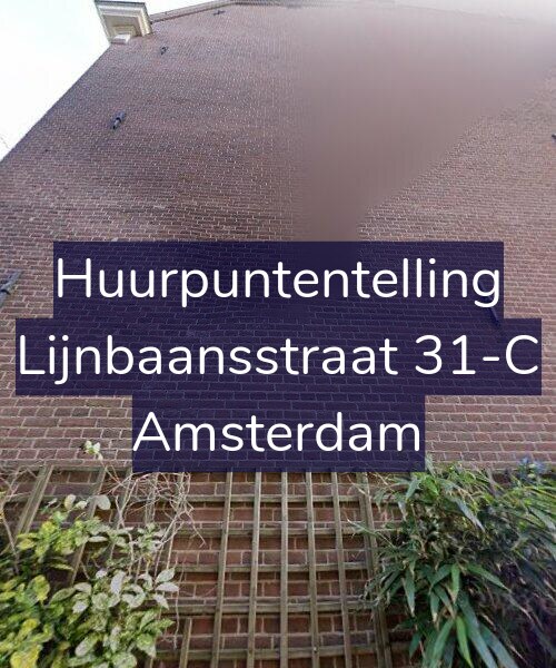 Foto gevel Huurpuntentelling voor Lijnbaansstraat 31-C, Amsterdam