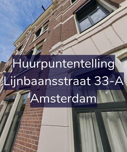 Foto gevel Huurpuntentelling voor Lijnbaansstraat 33-A, Amsterdam