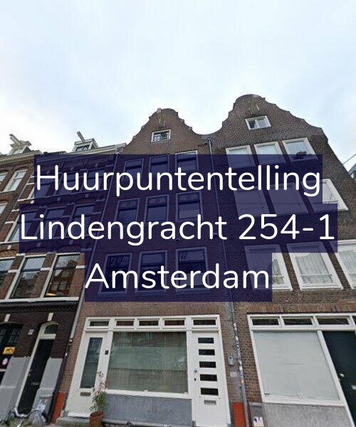 Foto gevel Huurpuntentelling voor Lindengracht 254-1, Amsterdam