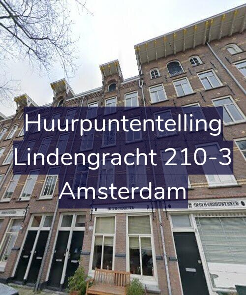 Foto gevel Huurpuntentelling voor Lindengracht 210-3, Amsterdam