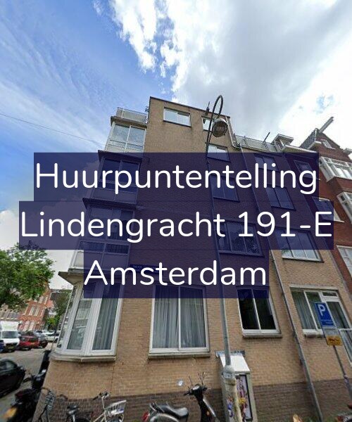 Foto gevel Huurpuntentelling voor Lindengracht 191-E, Amsterdam