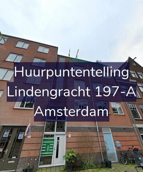 Foto gevel Huurpuntentelling voor Lindengracht 197-A, Amsterdam