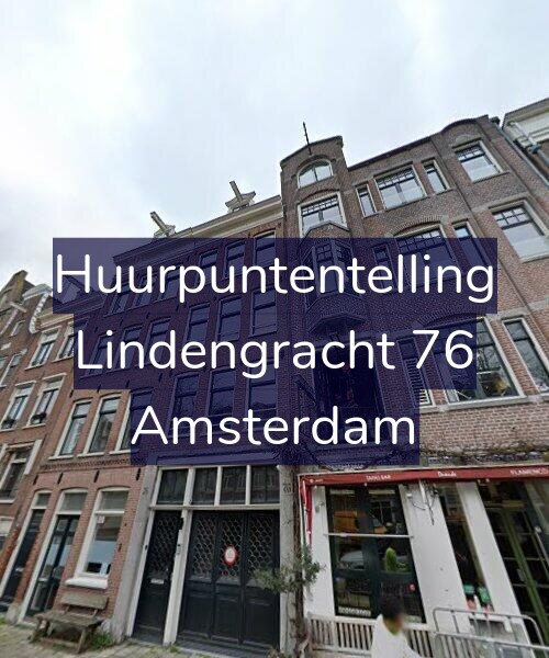 Foto gevel Huurpuntentelling voor Lindengracht 76, Amsterdam