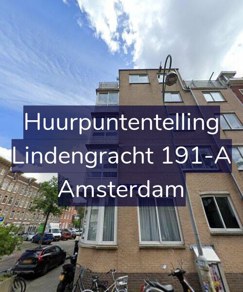 Foto gevel Huurpuntentelling voor Lindengracht 191-A, Amsterdam