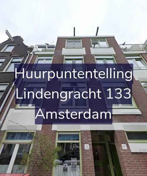 Foto gevel Huurpuntentelling voor Lindengracht 133, Amsterdam