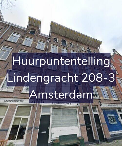 Foto gevel Huurpuntentelling voor Lindengracht 208-3, Amsterdam