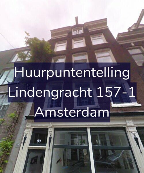 Foto gevel Huurpuntentelling voor Lindengracht 157-1, Amsterdam