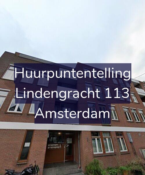 Foto gevel Huurpuntentelling voor Lindengracht 113, Amsterdam