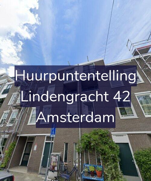 Foto gevel Huurpuntentelling voor Lindengracht 42, Amsterdam