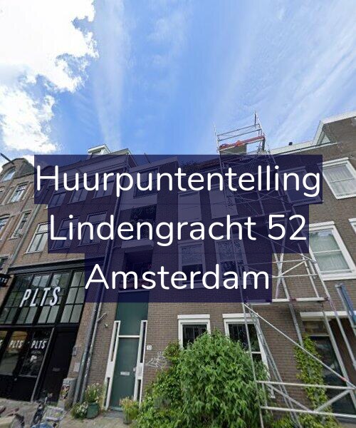 Foto gevel Huurpuntentelling voor Lindengracht 52, Amsterdam