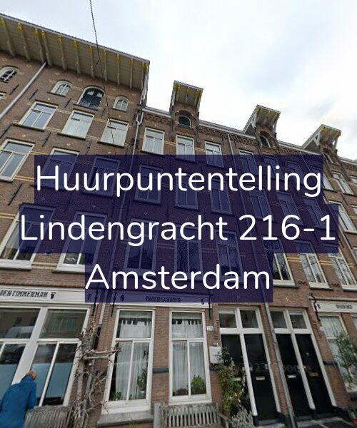 Foto gevel Huurpuntentelling voor Lindengracht 216-1, Amsterdam