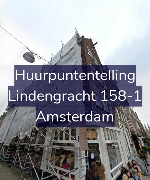 Foto gevel Huurpuntentelling voor Lindengracht 158-1, Amsterdam