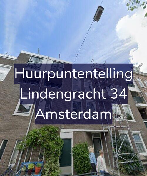 Foto gevel Huurpuntentelling voor Lindengracht 34, Amsterdam